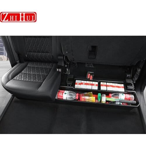 Car Styling Interior Rear Seats Storage Box For Great Wall GWM POER UTE Haval 2020 2021 Car Seat Hidden Reorganize Accessories