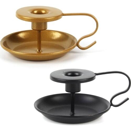 Free Shipping Candlestick Holder Candleholder Wrought Iron Taper Candle Stands for Wedding Dinning Party Decorations Wholesales