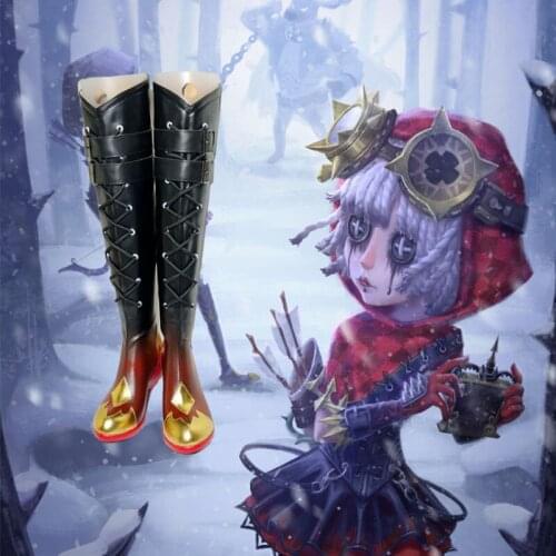 Anime Game Identity V Cosplay Shoes Tracy Reznik Machinists Little Red Riding Hood Cos Gothic Shoes Mechanic Boots Halloween