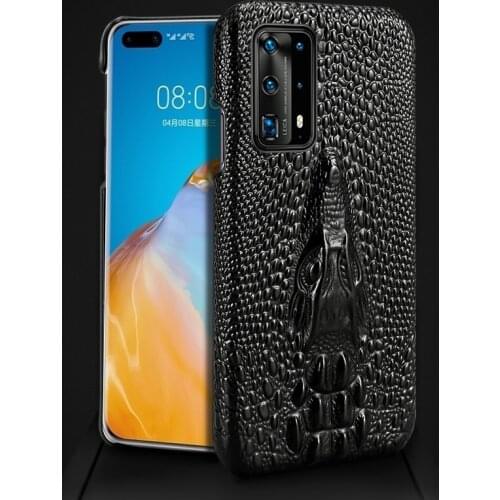 Genuine 3D Dragon Head Leather Phone Case for Huawei P40 Pro P20 P30 Lite Mate 40 Pro Mate 20 Cover For Honor 10 20 Lite 9X 8A