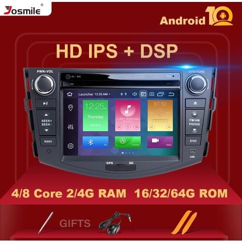 DSP 4GB 2din Android 10 Car Radio DVD Player For Toyota RAV4 Rav 4 2006 2007 2008 2009 2010 2011 2012 Multimedia GPS Navigation