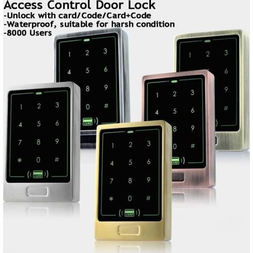 Garage/Office opener RFID Door Lock Doorbell/Keypad 125KHz 13.56MHz Card Reader/Code Wiegand 26/34 Metal Electronic Digital Lock