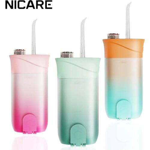 NICARE 200/220ML Oral Irrigator Portable Dental Water Flosser USB Rechargeable Waterproof Teeth Whiten Cleaner Oral Hygiene Care