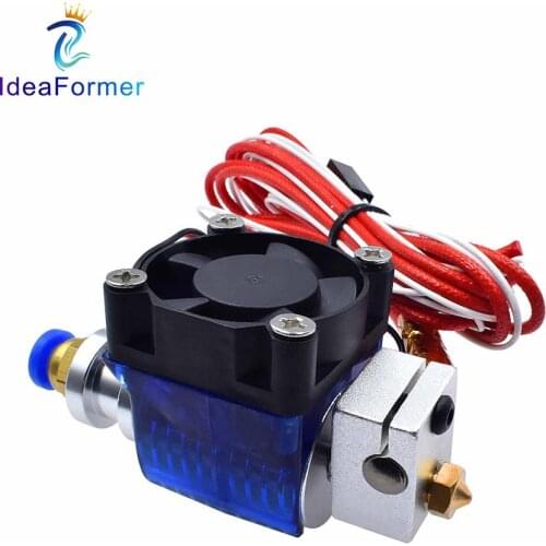 V6 Remote Bowden 12V/24V Hot End J-head with 1 Meter PTFE Tube+Cooling Fan+Fan Bracket For 3D Printer Parts 1.75/3.0mm Filament