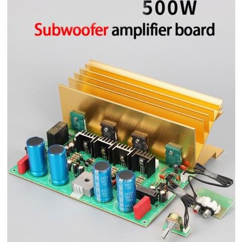KYYSLB 500W Dual AC22-32V Mono Amplifier Board Subwoofer High Power Amplifier Board with Cooling Holes