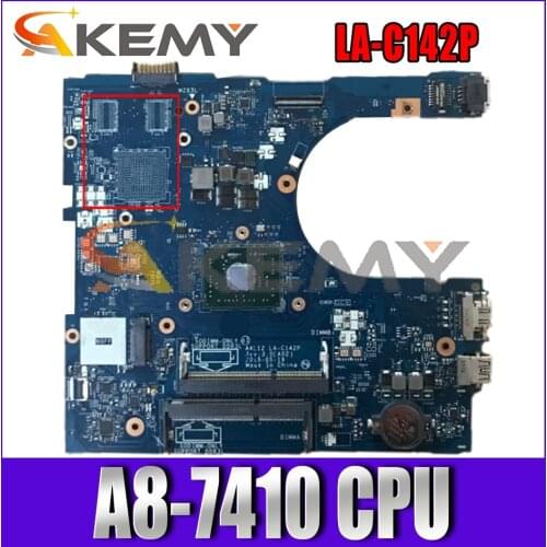 CN-01N0C6 01N0C6 1N0C6 Mainboard For Dell Inspiron 5455 5555 5755 Laptop Motherboard AAL12 LA-C142P With A8-7410 CPU 100% Tested