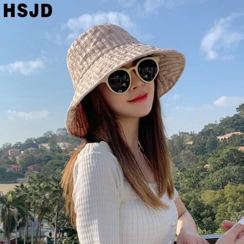 Fashion Rhinestone H Sun Hats For Women Summer Elegant Female Beach Hat Floppy Cap Wide Brim Anti-UV Foldable Beach Caps Female