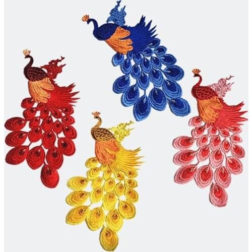 Hot Color Embroidery Animal Cloth Sticker Tang Suit Cheongsam Decoration Sticker Handmade Sew On Patches Decoration Accessories