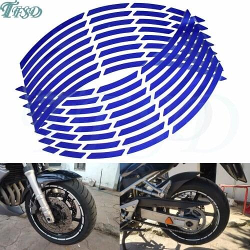 Car motorcycle Tire Rim Stickers 17"-19" Reflective Wheel Tyre Sticker Decors For HONDA PCX 125/150 PCX125 PCX150