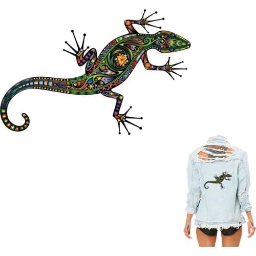 COSBILL Lizard Animal Patches For Clothing A- level Washable Patch DIY Iron on Clothes Sticker Accessory Heat Transfers Y-054