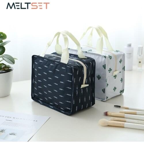 New Cosmetic Storage Bag High Capacity Women Men Toiletry Bag Pattern Handbag Clothes Storage Portable Travel Makeup Pouch 60xx