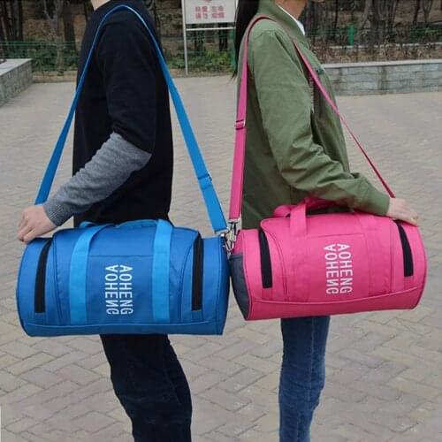 New Sports Training Fitness Bag Women Men Sport Outdoors Bag Gym Luggage Sack Female Shoulder Yoga Pack Shoes Bag