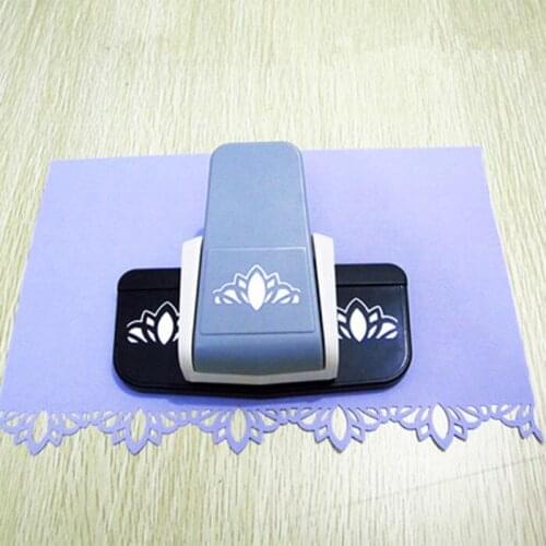 New big lace fancy gladiolus shaped border punch cutter crafts scrapbooking boundary punch DIY embossing puncher for foam paper