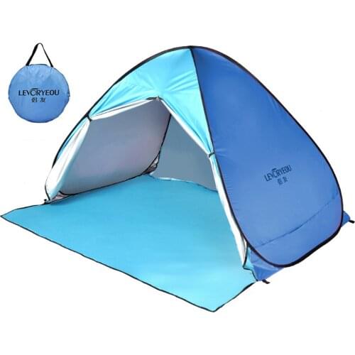Outdoor Camping Tent Pop-up Fun-Play Tent Automatic Instant Tent UV Protection Tent Sun Shade Awning for Camping Beach Backyard