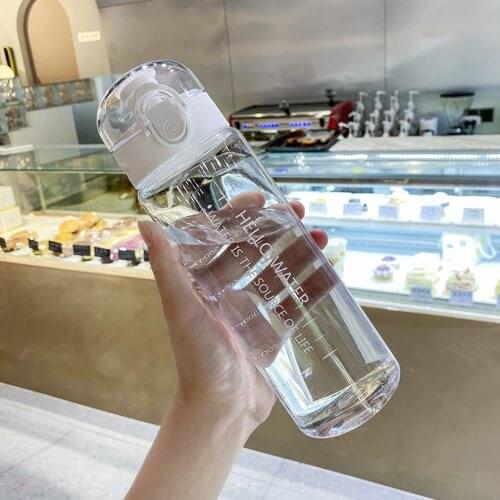 780ml Plastic Bottle Transparent Water Bottles Leak-proof Drinkware Portable Outdoor Drinking Cup Personalized Drinkware Cups