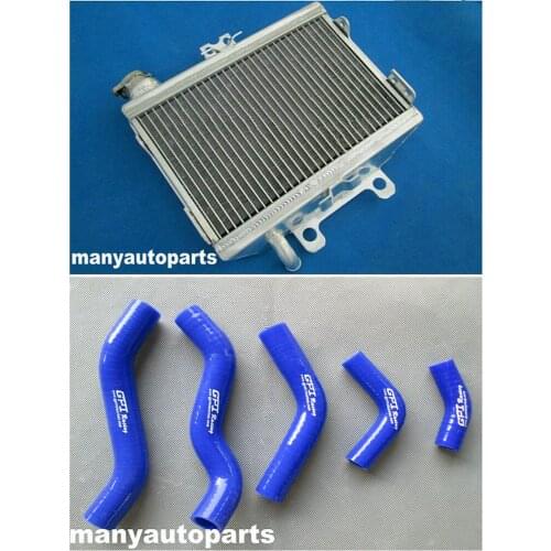Full alloy radiator with blue hose suit for HONDA CR125R CR125 CR125 R 1998-1999 1998 1999 98 99