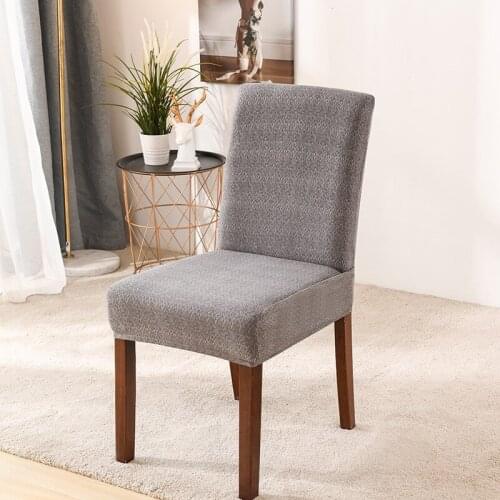 Stripes Printed Anti-dirty Dining Chair Cover Stretch Elastic Kitchen Seat Cover Removable Chair Cover For Banquet Living Room