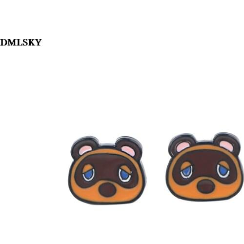 M4766 DMLSKY Cartoon Animals Creative Earrings Jewelry Stud Earring Pendant for Kids Cute Gifts