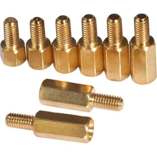 Hex Pillars Solid Brass Male Female Spacer Studs Standoffs Screws Nuts M3