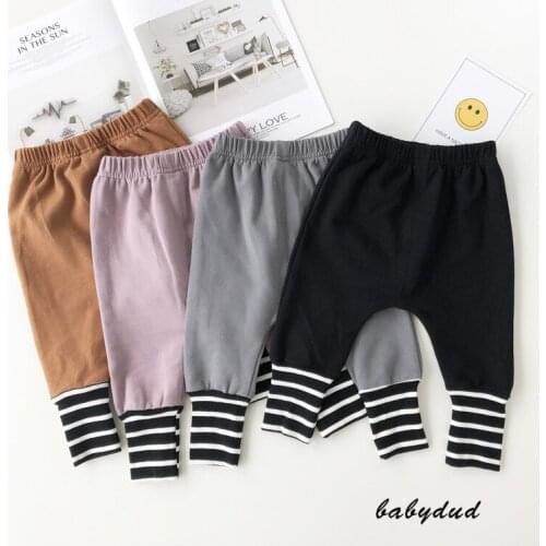 Toddler Pants Kids Boys and Girls Striped Harem Pants 2019n Spring Autumn New Toddler Boys Cotton Trousers Toddler Infant Pants