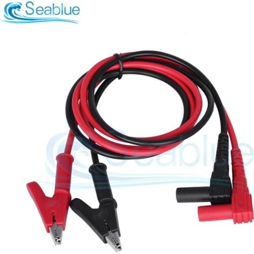 1Pair Banana Plug to Alligator Clip Test Lead Crocodile Clip Lab Test Cable With Banana Plug Heavy Duty 90cm Long For Multimeter