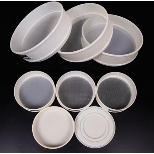 8-500Mesh 20cm Round Flour Sieve Food Grade Nylon Mesh Kitchen Bean Filter Sieve Screen Lab Powder Filter Sieves Strainer Sifter