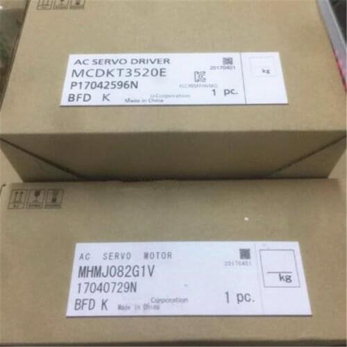 BRAND NEW AC SERVO MOTOR MSMJ082G1V + MCDKT3520E SERVO DRIVE WITH CABLES