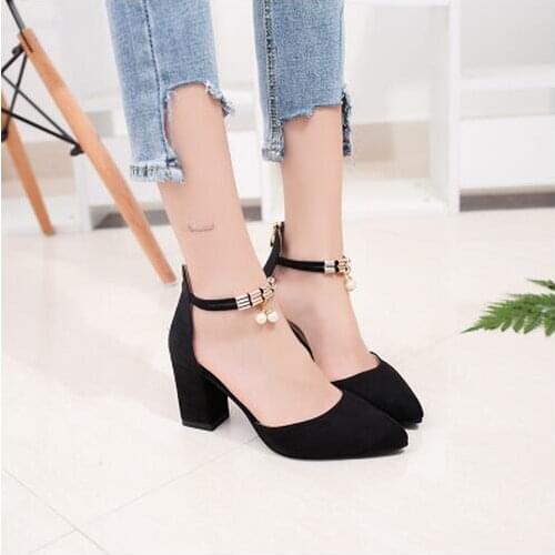 Summer Women Shoes Pointed Toe Pumps Dress Shoes High Heels Boat Shoes Wedding Shoes tenis feminino Side with