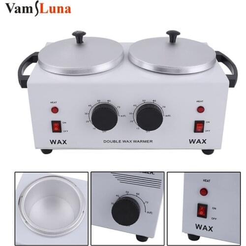 Depilatory Wax Machine Double Paraffine Warmer Wax Heater SPA Hand and Feet Epilator Hair Removal Tool