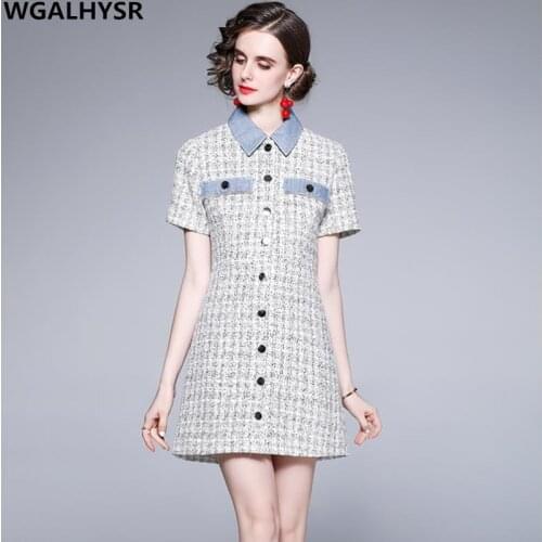 Модные платья в клетку WGALHYSR China At AliExpress