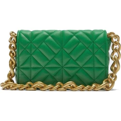 Womens Shoulder Bags 2021 Thick Chain Quilted Shoulder Purses and Handbag Women Clutch Bags Ladies Hand Bag