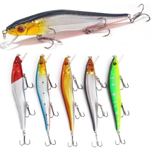 1PCS 14cm 23g Pesca Hard Fishing Lure Slow Sinking Minnow Fishing Wobbler Isca Artificial Baits For Bass Perch Pike