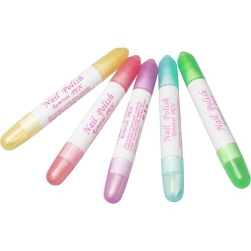 1pcs Nail Polish Remover Pens Nail Art Corrector UV Gel Nail Varnish Cleaner Mistake Erase Pen With 3 Tips Manicure Tools New
