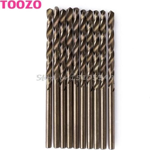 10Pcs/Set 2.5mm M35 Triangle Shank HSS-Co Cobalt Twist Drill Spiral Drill Bit G08 Whosale&DropShip