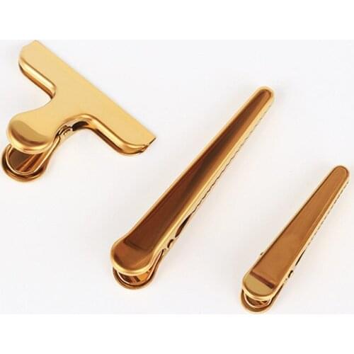 2PCS Bag Clip,Heavy Duty Stainless Steel Jaw Sealing Clips Alligator Clips,Perfect for Air Tight Sealing Food Bags and Chip Bags