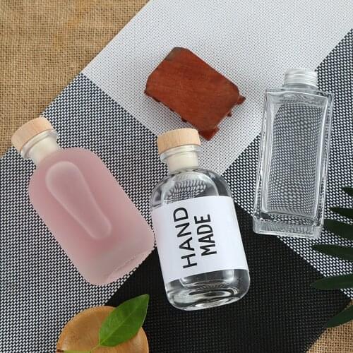 2021 New high-end ice bottle thickened glass brewing jar arbutus wine bottle vodka soju storage bottle flagon liquor bottle