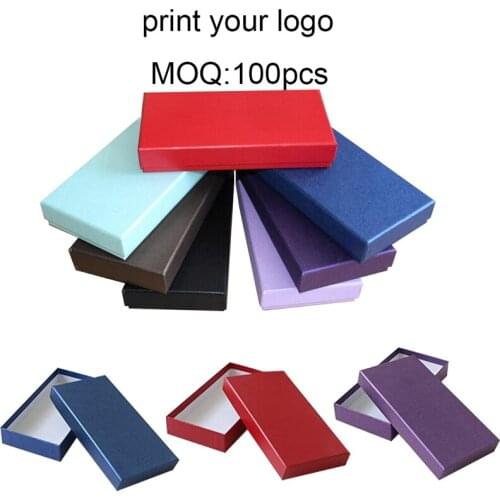 5 pcs Custom gift box paper boxes With Lid Small Carton box Kraft Box Soap Candy Packing Black White Paper Boxes Packaging