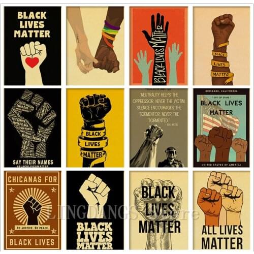 5D DIY Diamond Painting Vintage Black Lives Matter Poster Feminist Art Diamond Mosaic Embroidery Cross Stitch Home Decor Gift