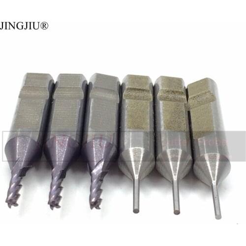 2.0mm End Milling Cutter with 4FLUTE and 1.0mm Tracer Point for X6/V8 Automatical Key Cutting Machine (6pcs)