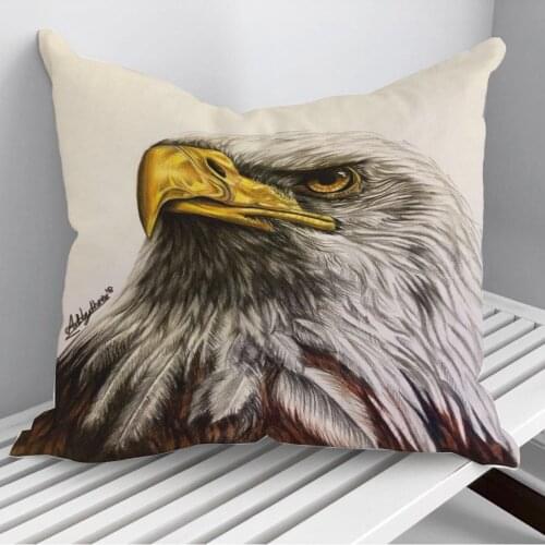 Bald Eagle Throw Pillows Cushion Cover On Sofa Home Decor 45*45cm 40*40cm Gift Pillowcase Cojines Dropshipping