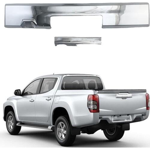 For Mitsubishi Triton L200 2019 2020 2021 Car Trunk Door Handle Trim Cover Rear Door Bowl Decorative Stickers Accessories