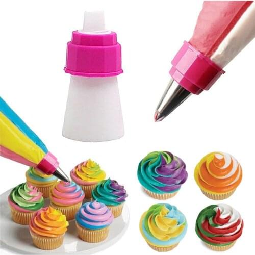 Icing Piping Bag Nozzle Holder Converter Cream Coupler Nozzle Adapter Cake Decorating Tool Kitchen Baking Supplies Cake Stand