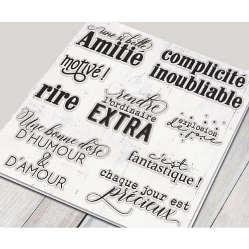 French Transparent Clear Silicone Stamp/Seal for DIY scrapbooking/photo album Decorative clear stamp A1727