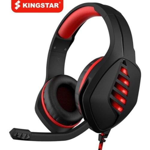 KINGSTAR J1 Stereo PC Headphones PS4 Gaming Headset Casque with Microphone LED For Computer Smartphone Tablet Laptop