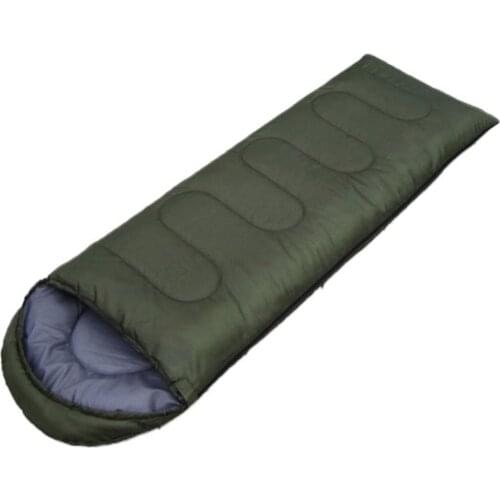 Envelope Outdoor Camping Adult Sleeping Bag Portable Ultra Light Waterproof Travel Hiking Sleeping Bag With Cap