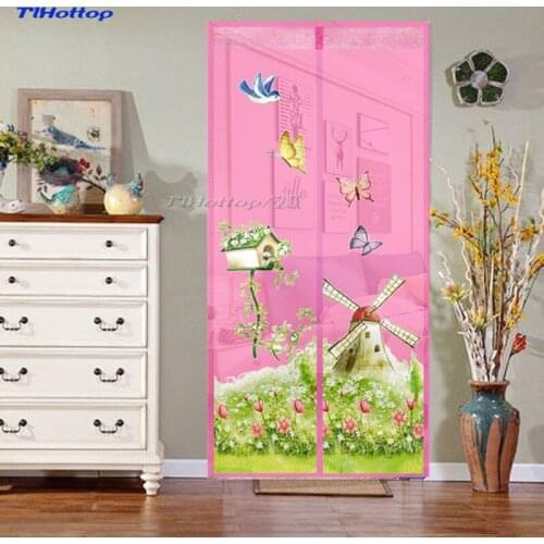 4colors screen Hands magnetic mosquito net door TLHOTTOP