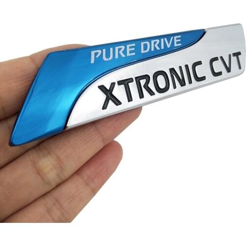 Pure Drive XTRONIC CVT Nismo Metal Emblem Badge Tail Sticker For Nissan Qashqai X-Trail Juke Teana Tiida Sunny Note Car Styling