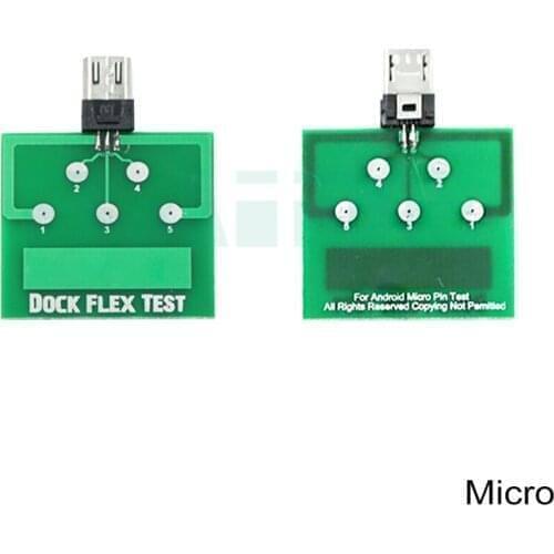 Micro USB Dock Flex Test Board for iPhone 6 7 8 Android Phone U2 Battery Power Charging Dock Flex Easy Testing Tool 200pcs/lot