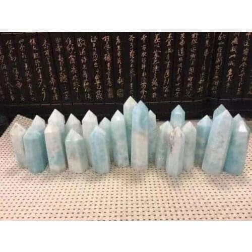 Natural Hemimorphite Quartz Crystal Point Calamine Single Terminated Tower Chakra Healing Gemstone Home Decor 1pc