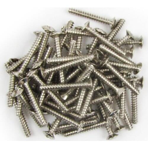 NEW 20PCS Guitar Pickup Screws Single Coil Pickup Mounting Screws Chrome 3x22mm for Guitar Accessories